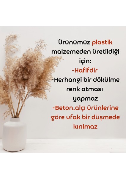 Dekoratif 3 Lü Çiçekler V2 Dekoratif Obje - Biblo - Dekor