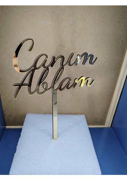 Canım ablam pasta süsü gold fırsatları