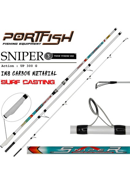 Sniper 425 cm 3 Parça Surf Kamış