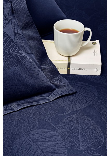 Yaprak Çift Kişilik Jakarlı Saten Nevresim Takımı modelleri