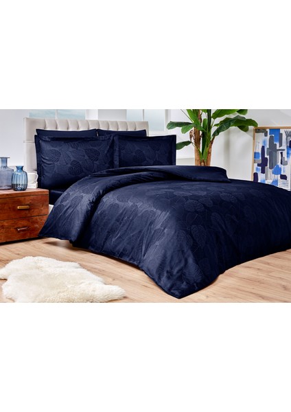 Yaprak Çift Kişilik Jakarlı Saten Nevresim Takımı fırsatları