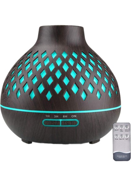 Esansiyel Yağ Difüzörü 400ML Ahşap Desenli Aroma Soğuk Sisli Nemlendirici Ev Bebek Odası Abd Fişi (Yurt Dışından)