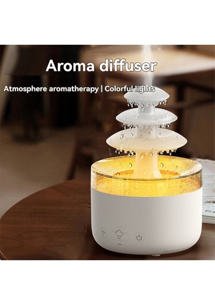 Relax Cloud Yağmur Difüzörü Nemlendirici Yağmur Damlası Aromaterapi Ultrasonik Atomizasyon Nemlendirme Renkli Lamba Abd Fişi (Yurt Dışından) modelleri