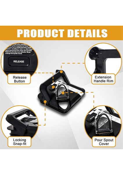 Ninja 72 Oz Sürahi Için Uyumlu Blender Kapağı Değişimi, Ninja BL610 Için Değiştirilebilir Blender Üst Kilitli Kapak Kapağı (Yurt Dışından) fiyatları