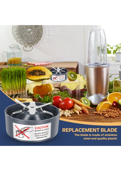 Nutribullet 600W/ 900W Modelleri Için 3 Adet Yedek Çıkarıcı Bıçak Yedek Parça Bıçak (Yurt Dışından) fırsatları