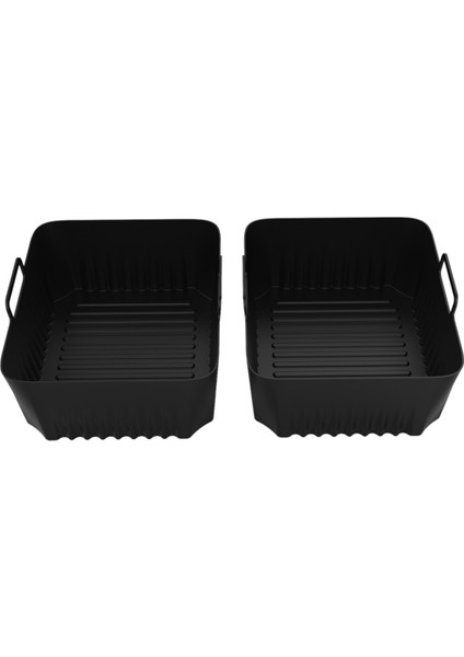 2 Adet Hava Fritöz Silikon Gömlekleri Ninja AF500 Hava Fritöz Yapışmaz Hava Fritöz Sepeti Aksesuarları Yeniden Kullanılabilir Airfryer Gömlekleri (Yurt Dışından)