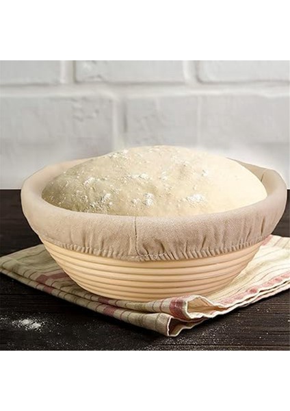 2 Adet Ekmek Prova Sepeti Kumaş Kapak Kombinasyonu, Ekmek Koruma Sepeti, Ekşi Hamur Fermantasyonu Için Pişirme Kasesi (Yurt Dışından) modelleri