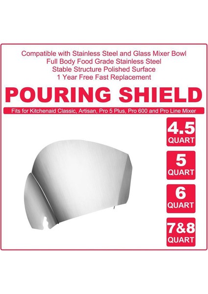 Kitchenaid Kaseleri Için Koruyucu Kapak Hazine Paslanmaz Çelik Dökme Kanalı Dökme Aksesuarları (Yurt Dışından) modelleri