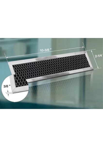 2 Adet Mikrodalga Kömür Filtresi Değiştirme Ge JX81L WB02X11550 Mikrodalga Filtre Değiştirme 10 Inç Hava Karbon Filtre (Yurt Dışından) fırsatları