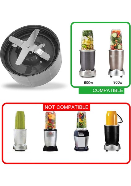 Nutribullet Pro 900W/600W Blender Ekstraktörü ile Uyumlu Bıçak Yedek Parçası - 6 Kanatlı Bıçak Dahil (Yurt Dışından) fiyatları