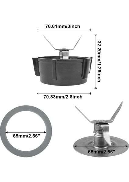 Oster Blender Bıçakları Tabanıyla Uyumlu Blender Aksesuarları, Oster Osterizer Blender Yedek Parçalarıyla Uyumlu (Yurt Dışından)