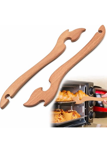 Fırın Rafı Çektirmesi, Fırın Aksesuarları Ahşaptan Yapılmış ve Pürüzsüzdür, Fırın Için Raf Kancası Yeterli Uzunluğa Sahiptir (Yurt Dışından) fiyatları