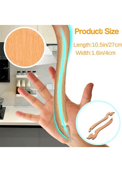 Fırın Rafı Çektirmesi, Fırın Aksesuarları Ahşaptan Yapılmış ve Pürüzsüzdür, Fırın Için Raf Kancası Yeterli Uzunluğa Sahiptir (Yurt Dışından) fırsatları