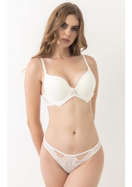 Iç Giyim Kadın Balenli Dolgulu Sütyen Takımı 3010