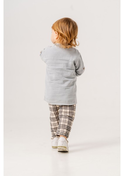 Erkek Bebek Ekose Müslin Ikili Takım fırsatları