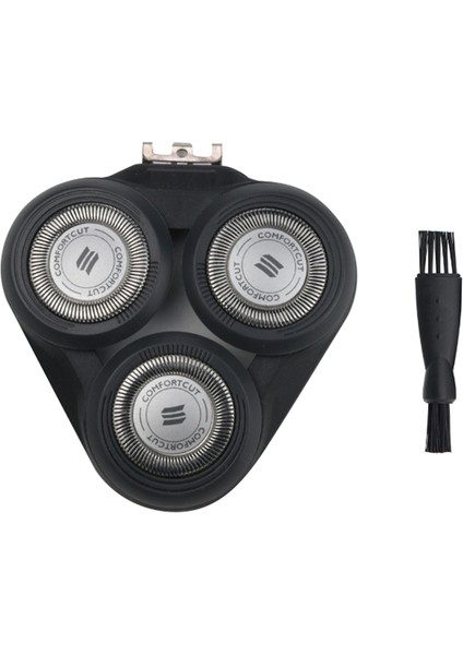 Yedek Tıraş Makinesi Kafası Philips S5000 S5370 S5571 S5420 S5140 S5078 S5077 S5050 S5082 Elektrikli Tıraş Bıçağı-Siyah (Yurt Dışından)