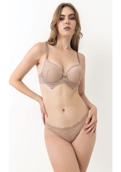 Iç Giyim Kadın Balenli Dolgulu Sütyen Takımı 3010