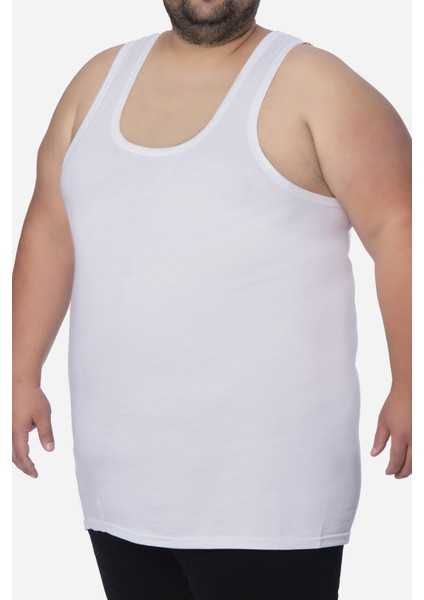 3'lü Büyük Beden Erkek Atlet 1011- Pamuk-3xl-7xl