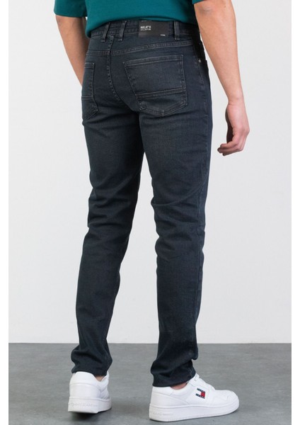 Erkek James Füme Antrasit Taşlamalı Slim Fit Likralı Jean Kot Pantolon Anthrazıt 36/30