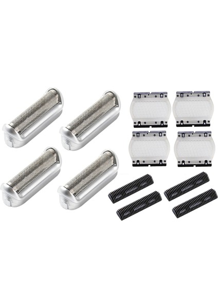 4 Set Elektrikli Tıraş Makinesi Başlıkları Yedek Folyo ve Kesici Braun 5s P40 P50 P60 P70 P80 P90 M30 M60 M60S M90 M90S (Yurt Dışından)