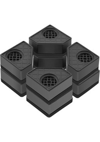 4 Adet Çamaşır Makinesi Boy Uzatma Pedleri Anti Pedleri Sessiz Patinaj Yükseltici Mat Buzdolabı Kurutma Makinesi Destek Standı 8cm (Yurt Dışından)