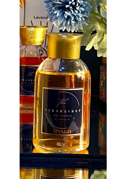 Dekoratif Hediyelik 100ML Mango Kokulu Bambu Çubuklu Oda Kokusu 🌿🥭