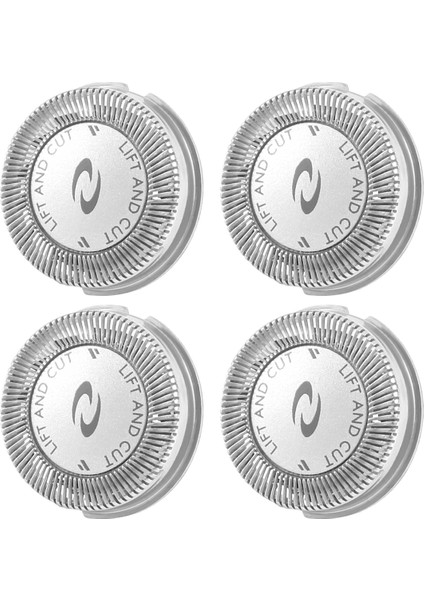 Philips Norelco Hq3 HQ30/HQ32/HQ36/HQ300 Için 4 Adet Yedek Tıraş Makinesi Başlığı Bıçak Kesiciler, Gümüş (Yurt Dışından)