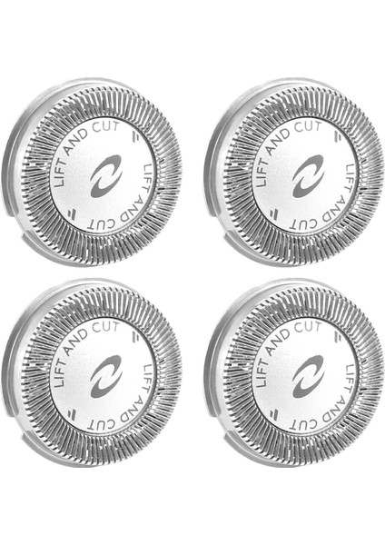 Philips Norelco Hq3 HQ30/HQ32/HQ36/HQ300 Için 4 Adet Yedek Tıraş Makinesi Başlığı Bıçak Kesiciler, Gümüş (Yurt Dışından)
