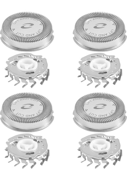 Philips Norelco Hq3 HQ30/HQ32/HQ36/HQ300 Için 4 Adet Yedek Tıraş Makinesi Başlığı Bıçak Kesiciler, Gümüş (Yurt Dışından)