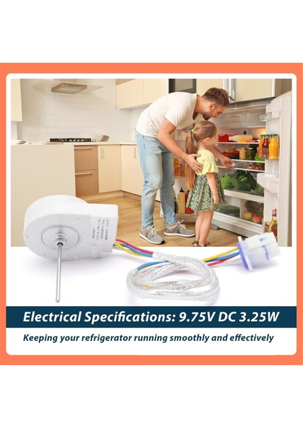 WR60X10277 Yükseltilmiş Buzdolabı Evaporatör Fan Motoru Ge Buzdolabı Dondurucu Evap Için Yedek Parçaları Değiştirin 197D2039P013 (Yurt Dışından)