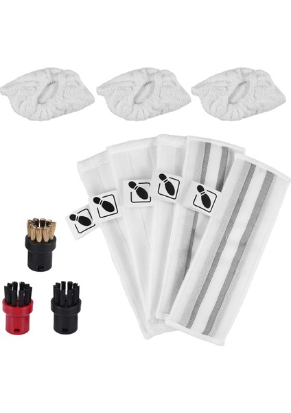 Karcher Buharlı Temizleyici Easyfix Sc2 Sc3 Sc4 Sc5 Aksesuarları Silecekler Zemin Nozulu Bezleri Mop Yuvarlak Fırçalar Yedek Parçalar (Yurt Dışından)