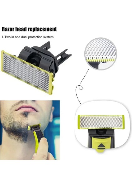 Philips Oneblade Sakal Tıraş Makinesi Kafa Düzeltici Bıçak Tıraş Bıçağı Düzeltici Tıraş Makinesi Yedek Kiti Için 2 Adet Yedek Bıçak (Yurt Dışından) modelleri