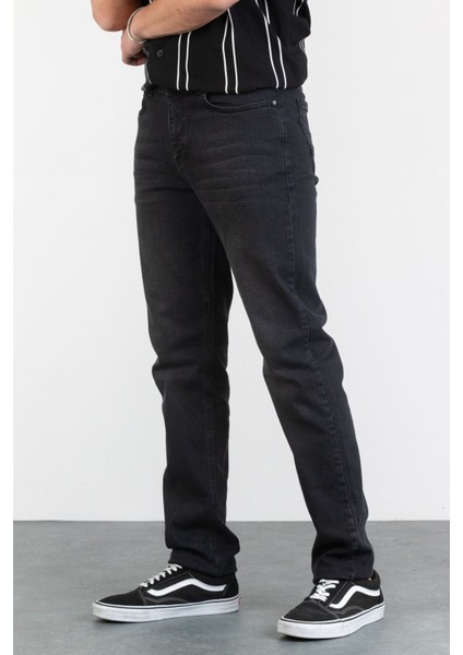 Erkek Joe Regular Fit Likralı Antrasit Jean Kot Pantolon Anthrazıt 32/30