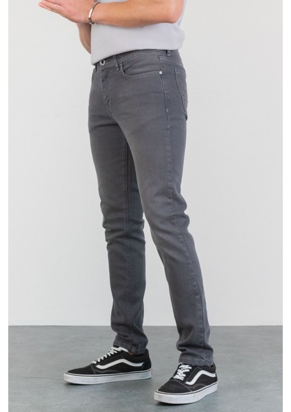 Erkek Jack Koyu Gri Taşlamalı Slim Fit Likralı Jean Kot Pantolon Dunkelgray 38/30 modelleri
