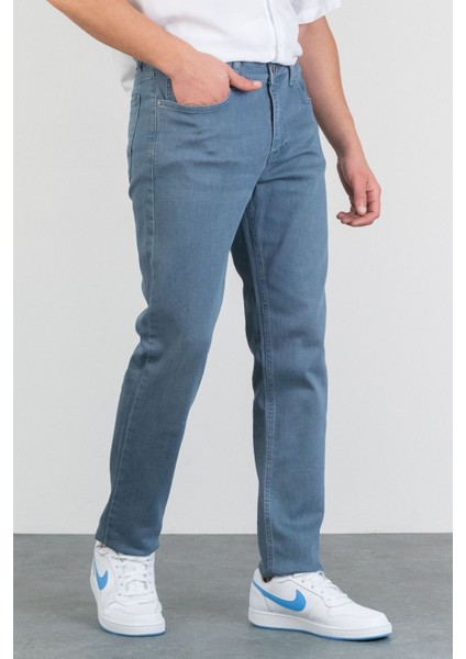 Erkek Elvıs Mavi Slim Fit Likralı Jean Kot Pantolon Halats-De-Slim Blau 31/32 fırsatları