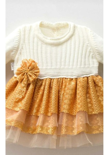 Tafyy 3/24 Ay Dantelli Triko Kız Elbise fiyatları