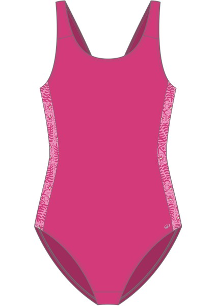 Nabaiji Çocuk Yuvarlak Yaka Mayo - Pembe - 100 VIKI