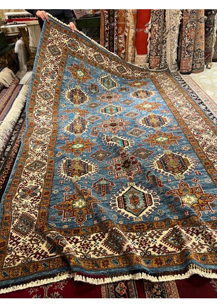 El dokuma afgan şirvan halısı ebat 300x200