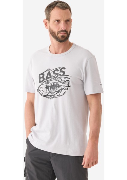 Caperlan Kısa Kollu Pamuklu Balıkçı Tişörtü - Black Bass