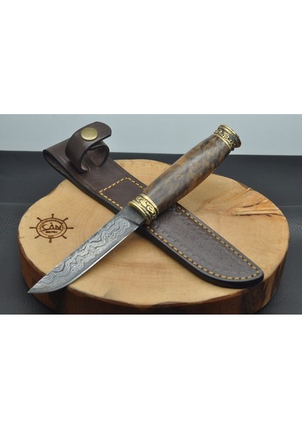 Damascus Sanma-I Çelik Av Bıçağı