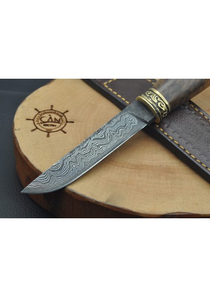 Damascus Sanma-I Çelik Av Bıçağı