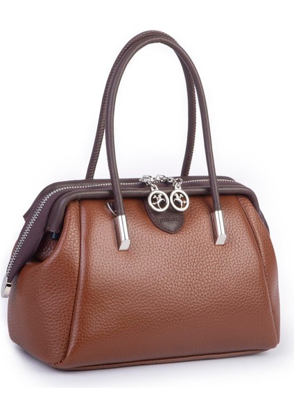 Vintage Kadın Midi Boy El ve Çapraz Çanta Taba Kahve Lopez modelleri