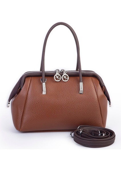 Vintage Kadın Midi Boy El ve Çapraz Çanta Taba Kahve Lopez fırsatları