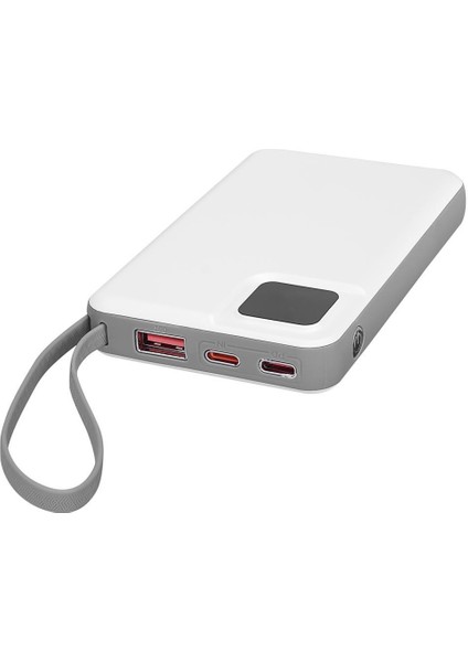 Nct Plus Omı Series P10 10000MAH PD20W + Qc3.0 18W 15W Magsafe + Watch Beyaz LCD Taşınabilir Pil Şarj Cihazı Powerbank