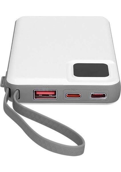 Nct Plus Omı Series P10 10000MAH PD20W + Qc3.0 18W 15W Magsafe + Watch Beyaz LCD Taşınabilir Pil Şarj Cihazı Powerbank