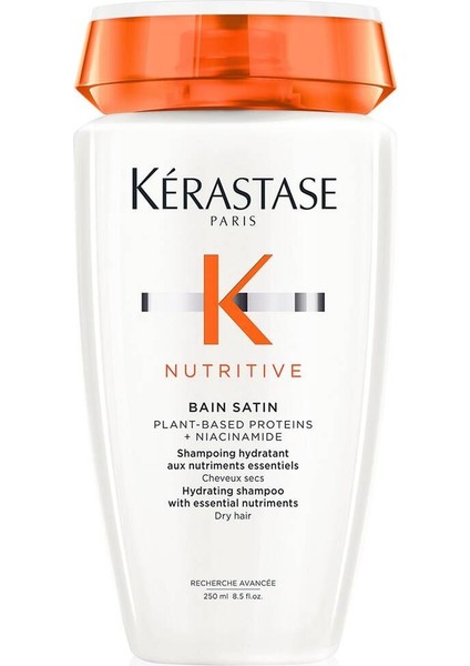 Nutritive Bain Satin Çok Kuru Saçlar Için-Vitaminli Parabensiz Şampuan 250 ml