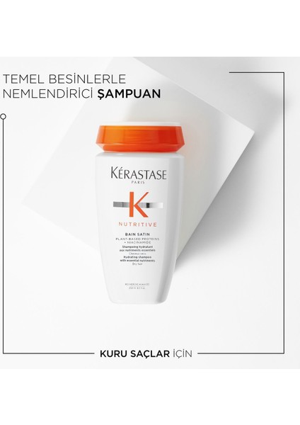 Nutritive Bain Satin Çok Kuru Saçlar Için-Vitaminli Parabensiz Şampuan 250 ml fiyatları
