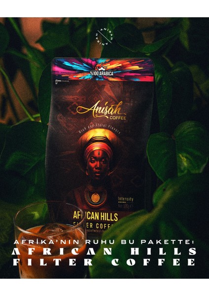 African Hills Filtre Kahve | 2X500 gr | %100 Arabica Doğu Afrika Blendi | Orta Kavrum (Medium Roast)