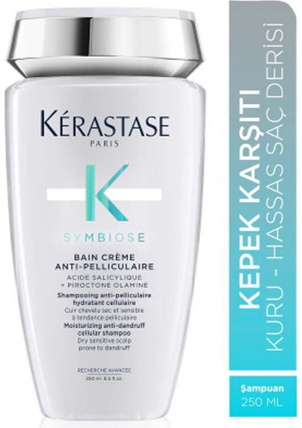 BT143SYMBIOSE Bain Crème Pelliculaire Kepekli Saçlar Için Şampuan 250ML TRUSTYAVM143