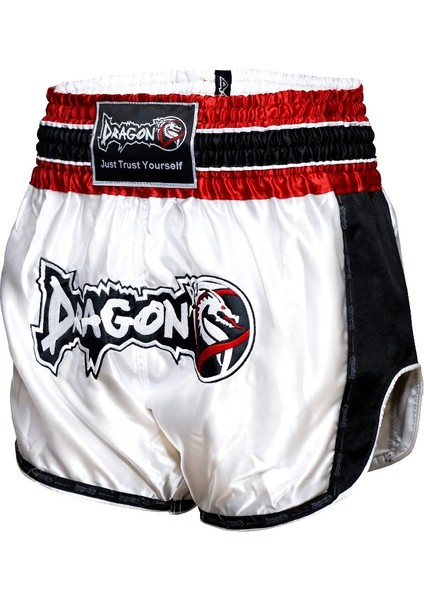 MT3075 Retro Neo Muaythai Şortu Beyaz Muay Thai Şort modelleri